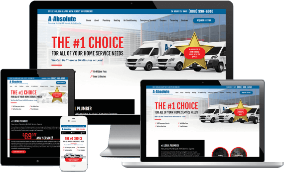 A-Absolute Plumbing Web Design Home Services