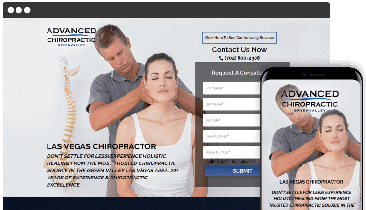 Advanced Chiropractic Greenvalley: Medical Website Redesign