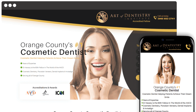 Art of Dentistry Institute: Medical Website Redesign