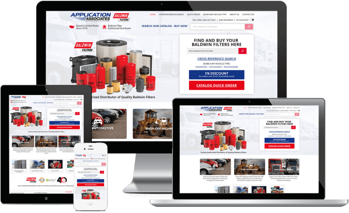 Ecommerce website for auto filters