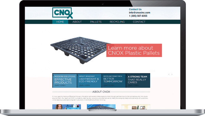 Custom website design for plastics manufacturing