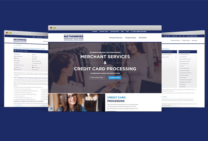 Nationwide Merchant Solutions Custom Merchant Services Website