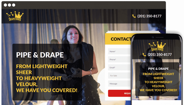 Drape Kings: B2B Website Redesign