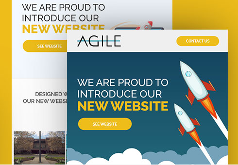 Email Newsletter Design For Agile Data Sites