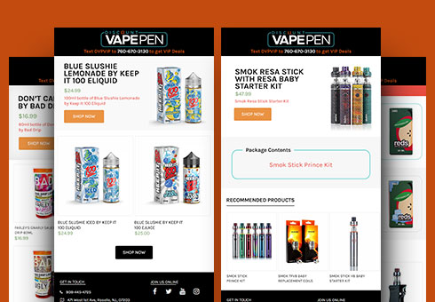 Email Newsletter Design for VAPEPEN