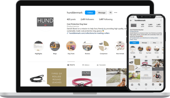 HUND Denmark Social Media Retail