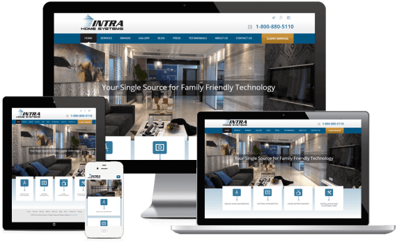 Intra Home Systems Web Design Custom Website