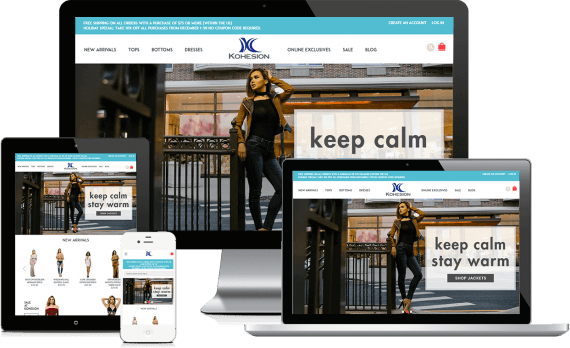 Kohesion Clothing Web Design Retail