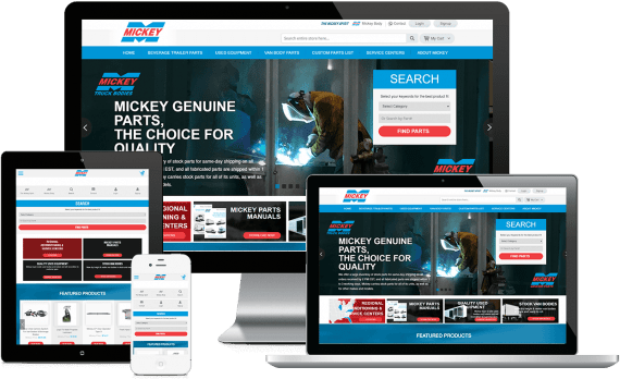 Mickey Parts Web Design Industrial & Commercial