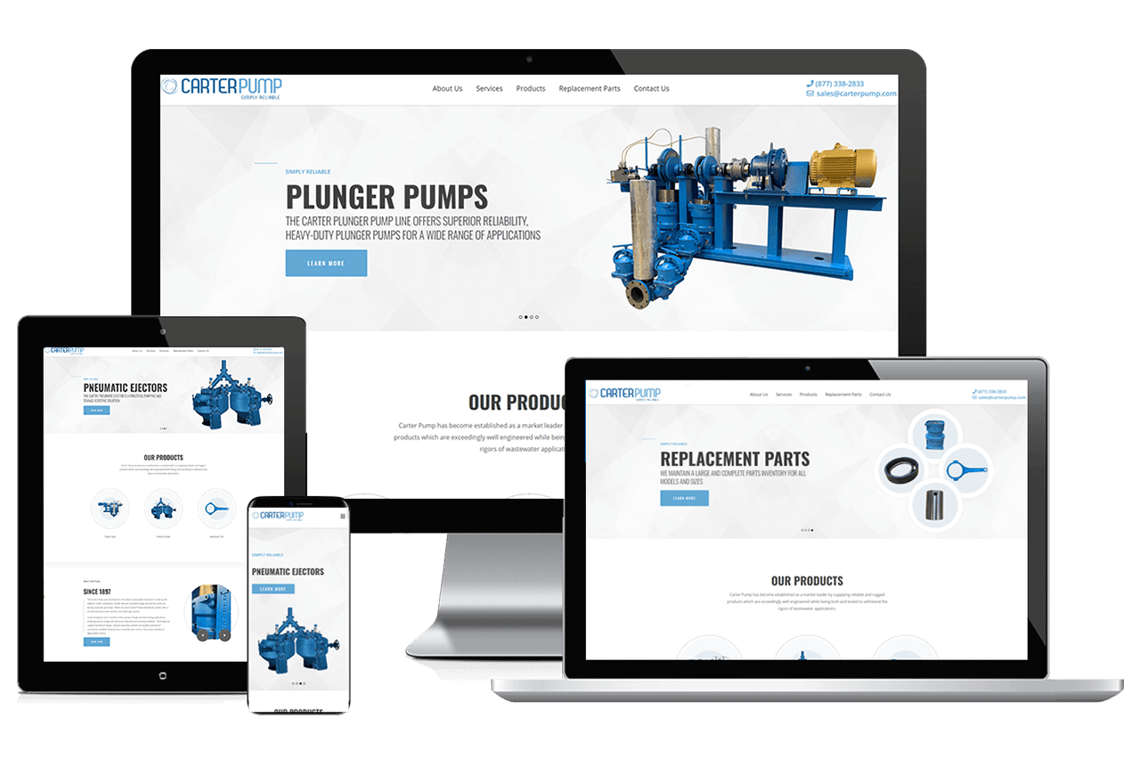 SEO & PPC Business-to-Business: Carter Pumps Responsive