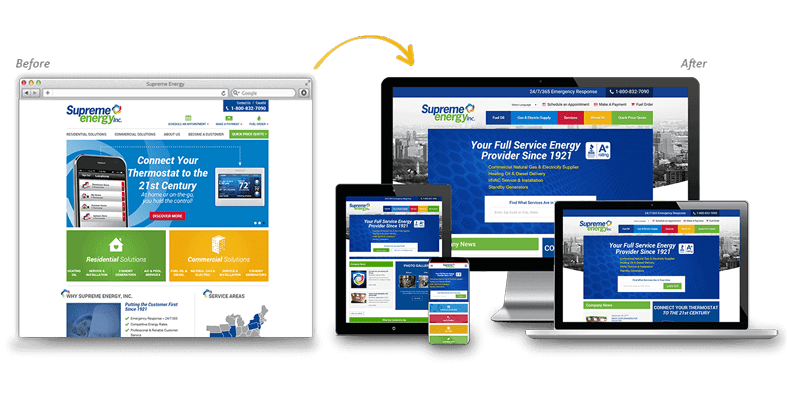 Supreme Energy: Home Services Website Redesign