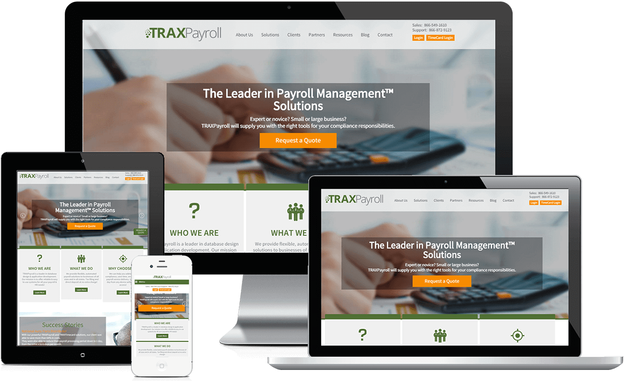 Custom Website for Traxpayroll