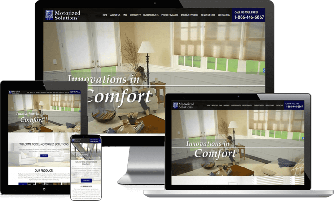 Custom website design for custom windows