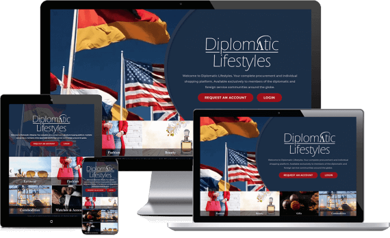 Diplomatic Lifestlyes Web Design Retail