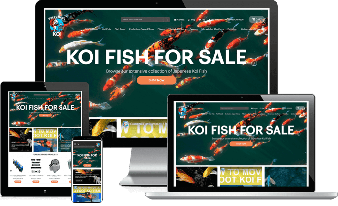 Ecommerce website for a fish store