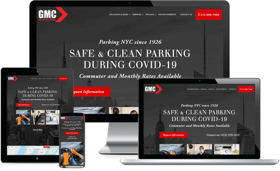 Garage Management Parking Web Design Custom Website