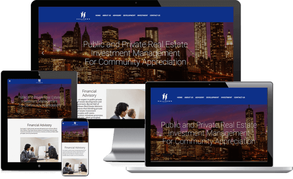 Hall Town Real Estate Web Design Small Business