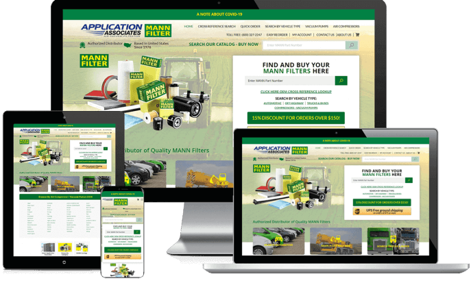 Ecommerce website for OEM parts