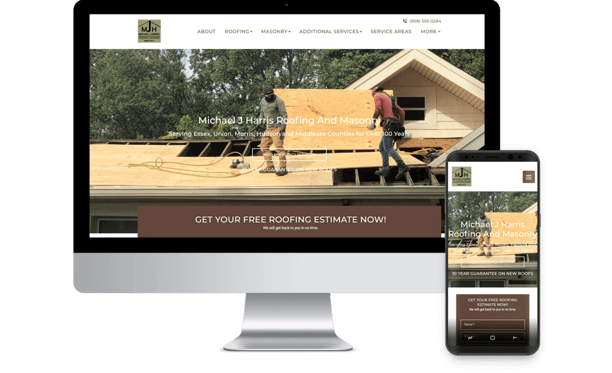 Michael J Harris Roofing Responsive