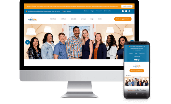 Mind & Body Christian Health Group Web Design Template Site