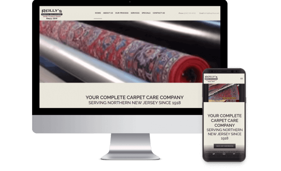 Reilly’s Oriental Rug Cleaning Web Design Template Site