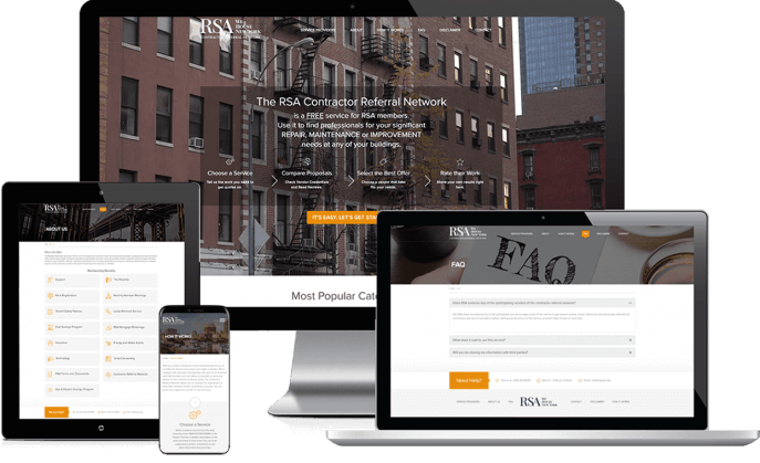 Custom website design for rent services