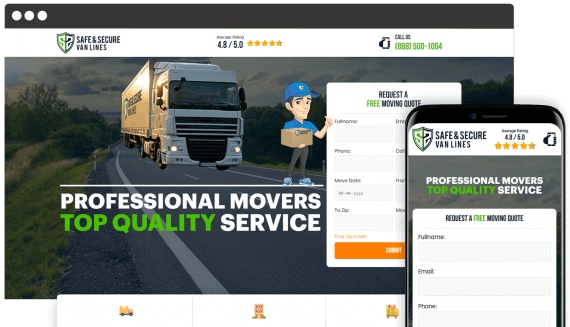 Secure Van Lines Web Design Home Services