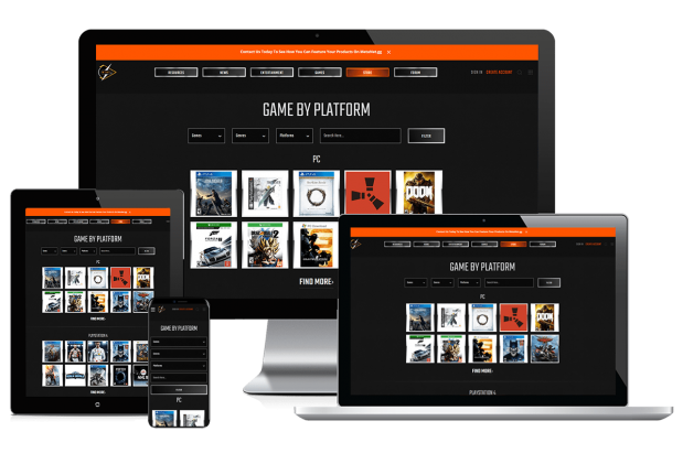 Custom website design for video game forums