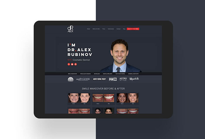 Dr. Alex Rubinov WordPress Website