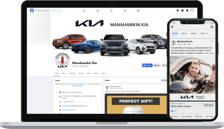 Manahawkin Kia social media showcase